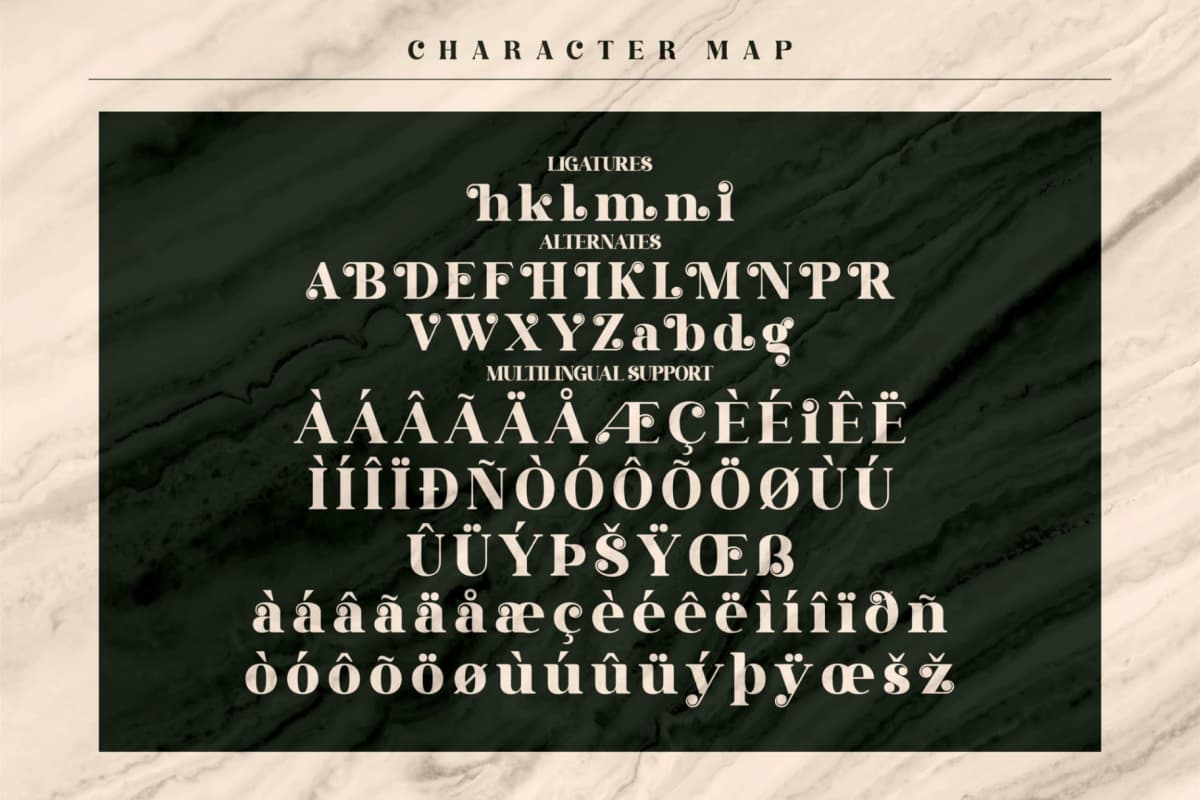 Gisrida - Modern Serif Font font preview 7