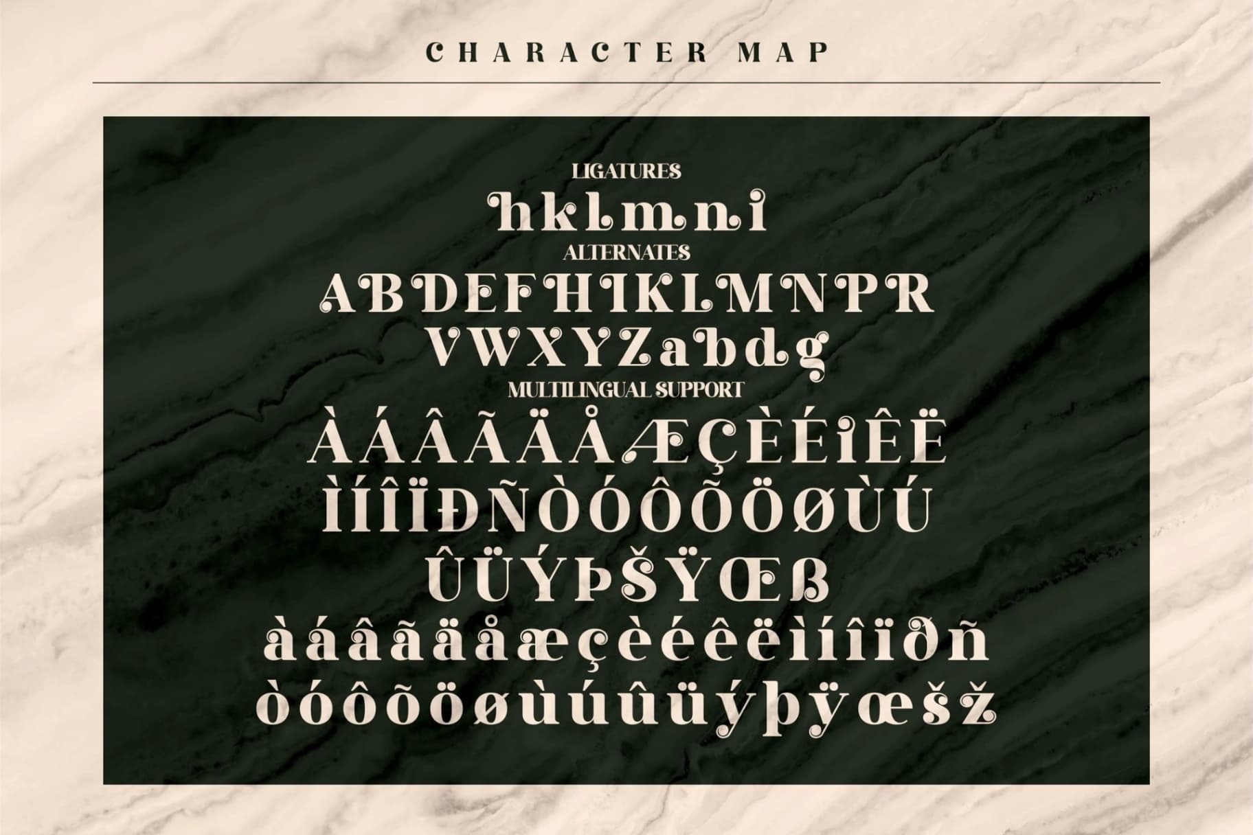 Preview 7 for Gisrida - Modern Serif Font
