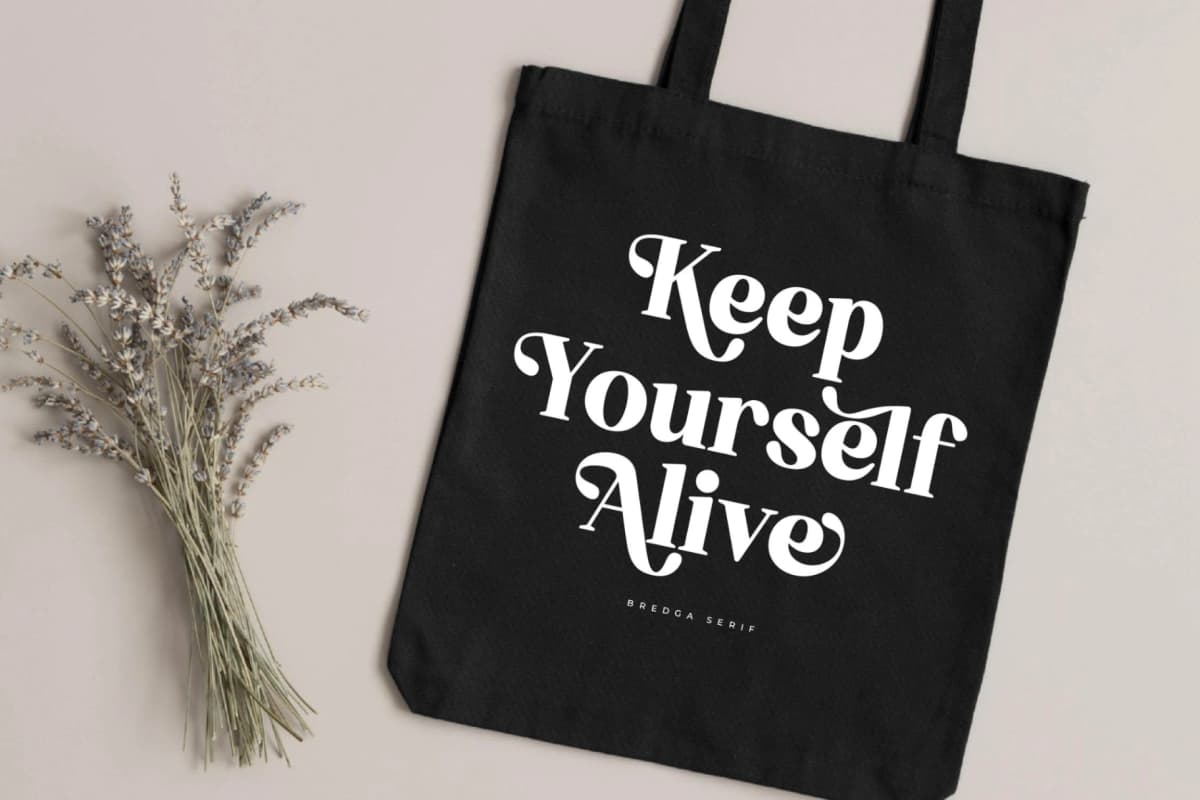 Bredga – Decorative Serif Font font preview 8