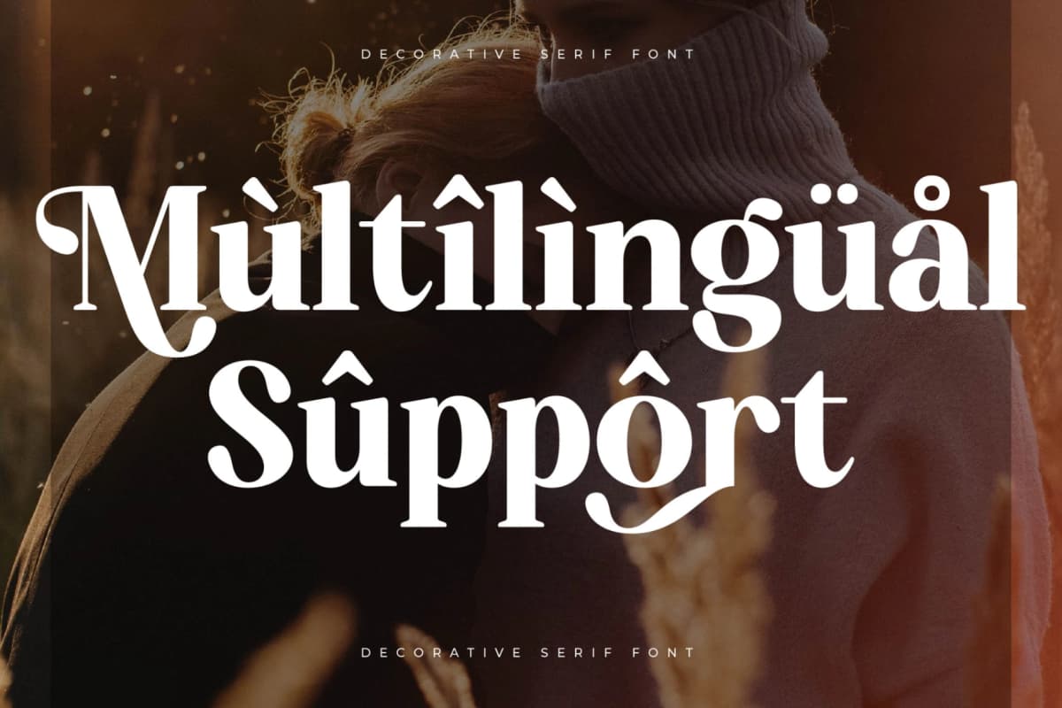 Bredga – Decorative Serif Font font preview 12