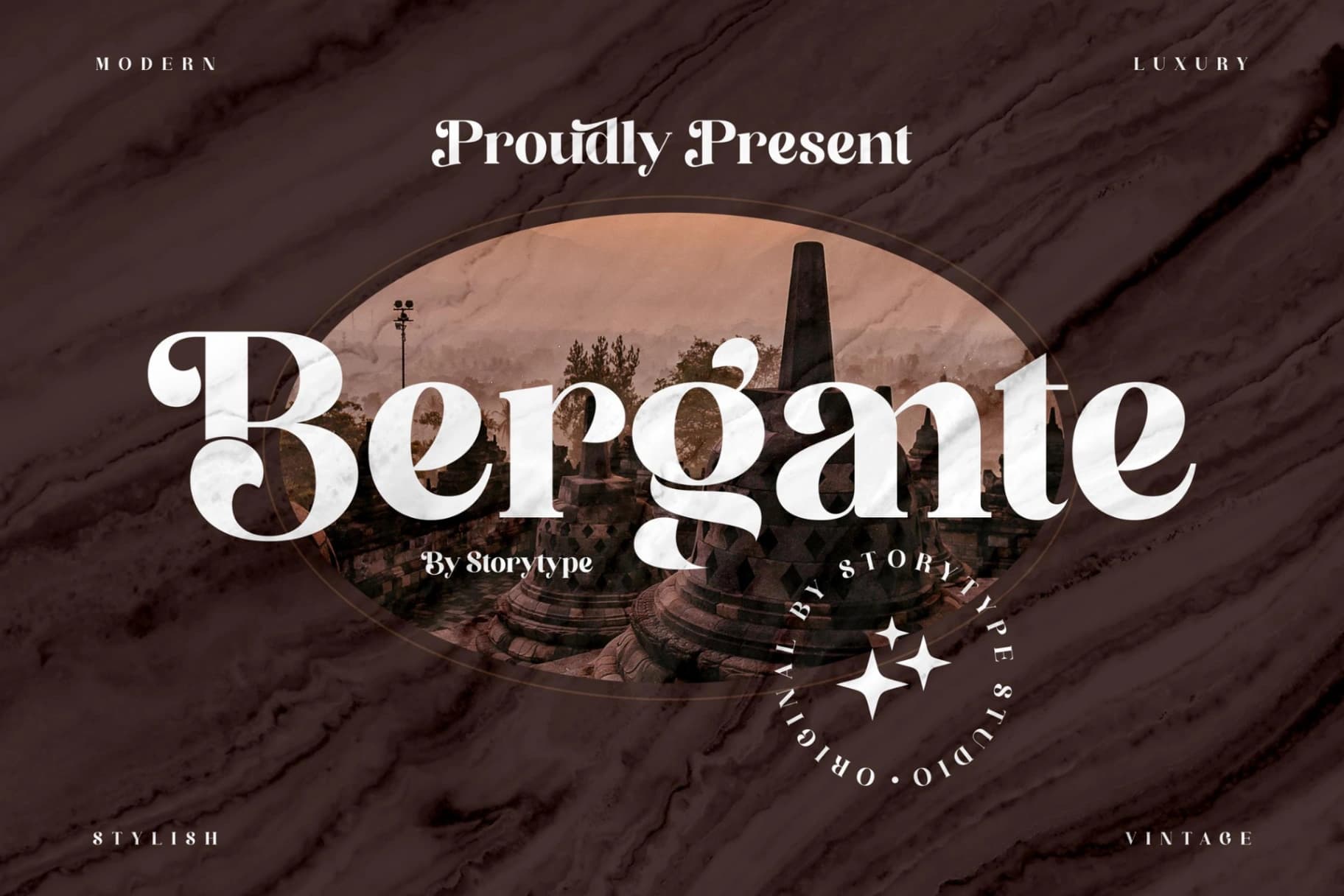 Preview of Bergante - Classy Serif Font font