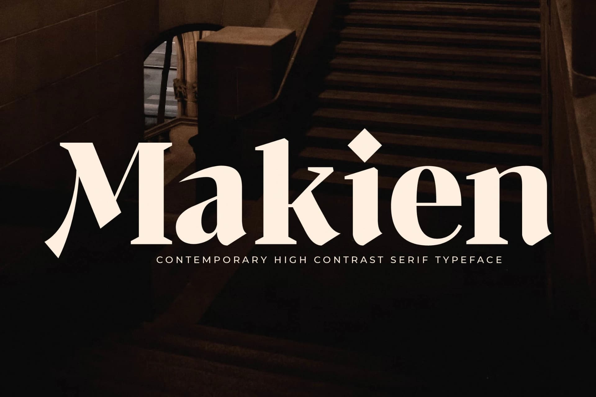 Preview of Makien – Contemporary High Contrast Serif font