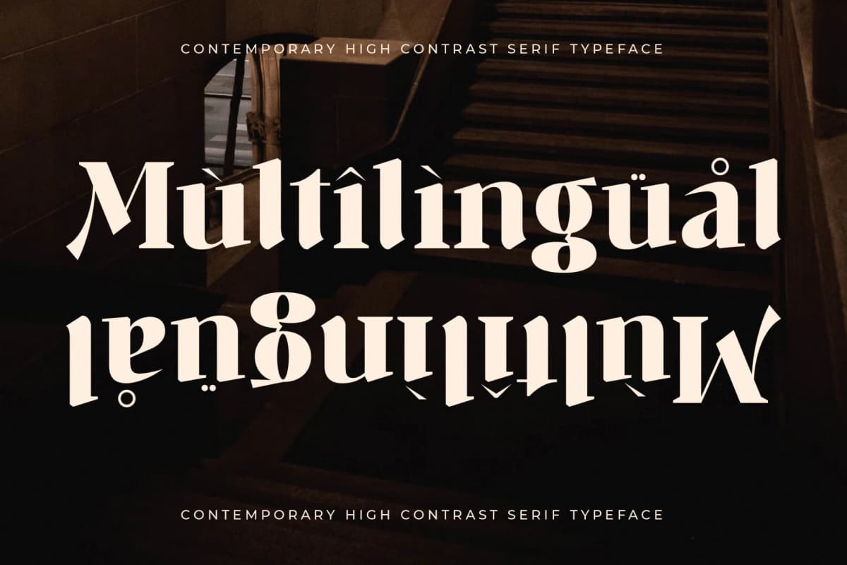 Makien – Contemporary High Contrast Serif font preview 12