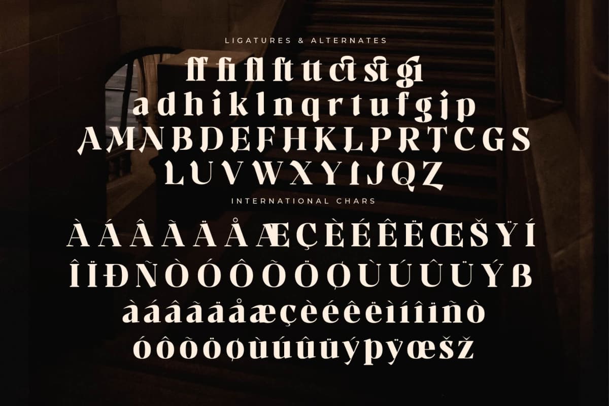 Makien – Contemporary High Contrast Serif font preview 14