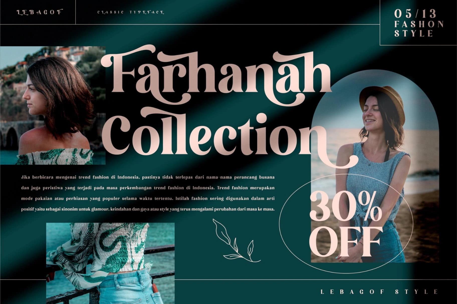 Preview 3 for Lebagof - Modern Serif Font