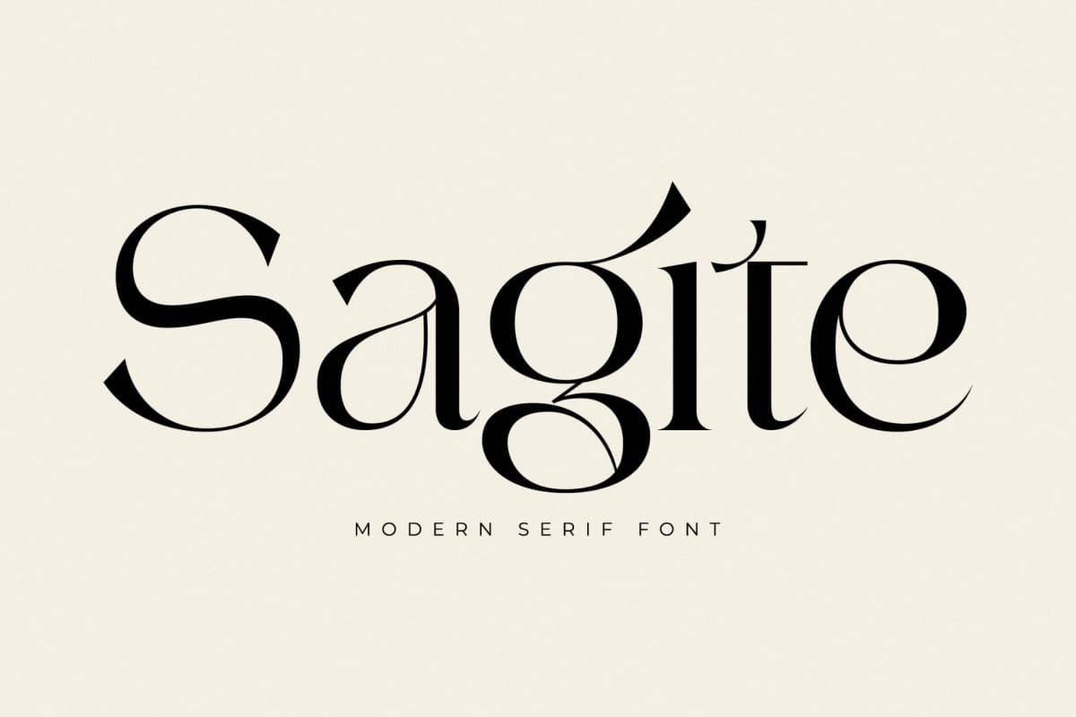 Preview of Sagite - Modern Serif Font font