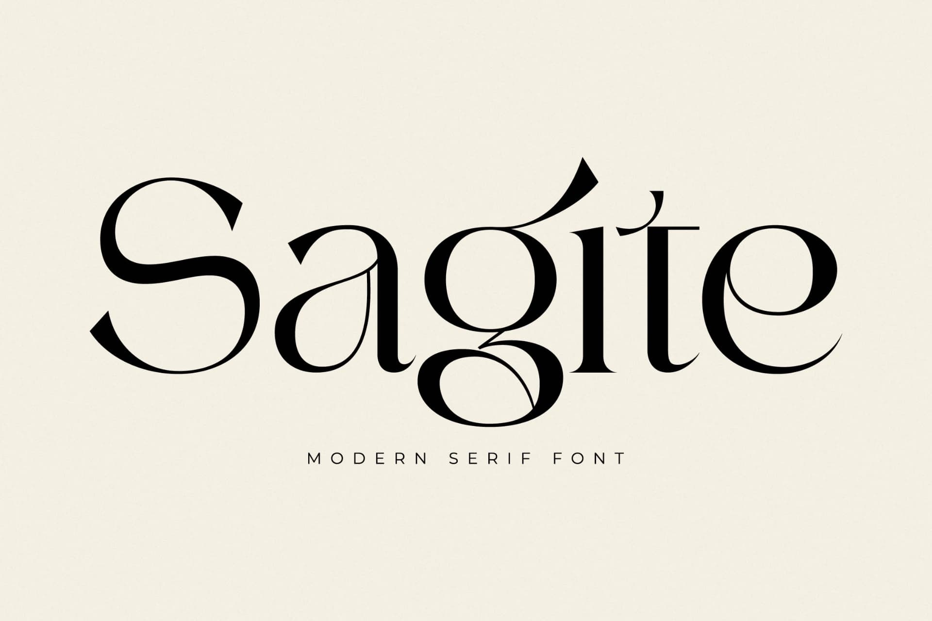 Preview of Sagite - Modern Serif Font font
