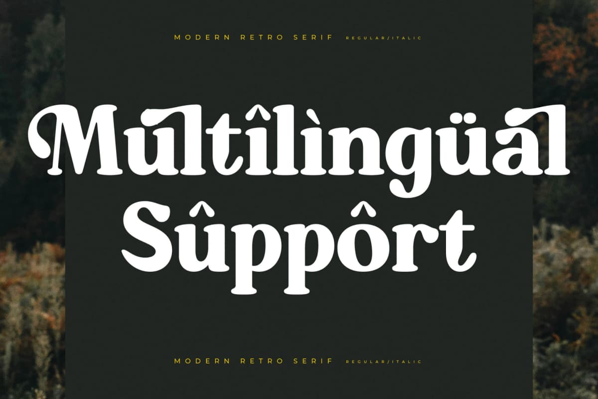 Mistys Relrica – Modern Retro Serif font preview 12