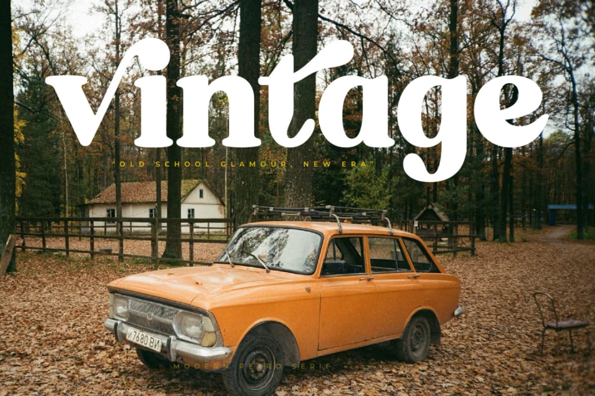Mistys Relrica – Modern Retro Serif font preview 5