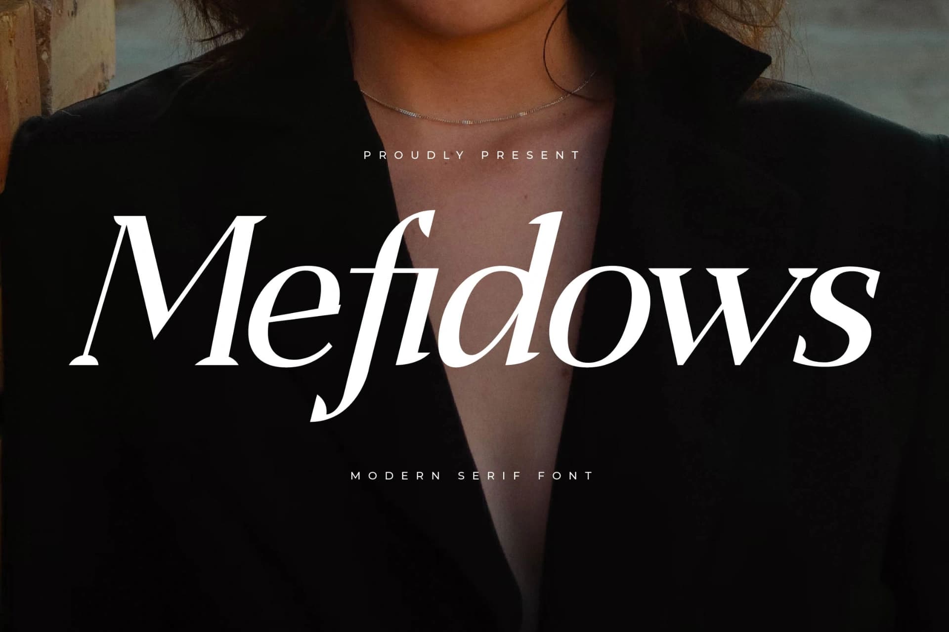 Preview of Mefidows – Modern Serif Font font