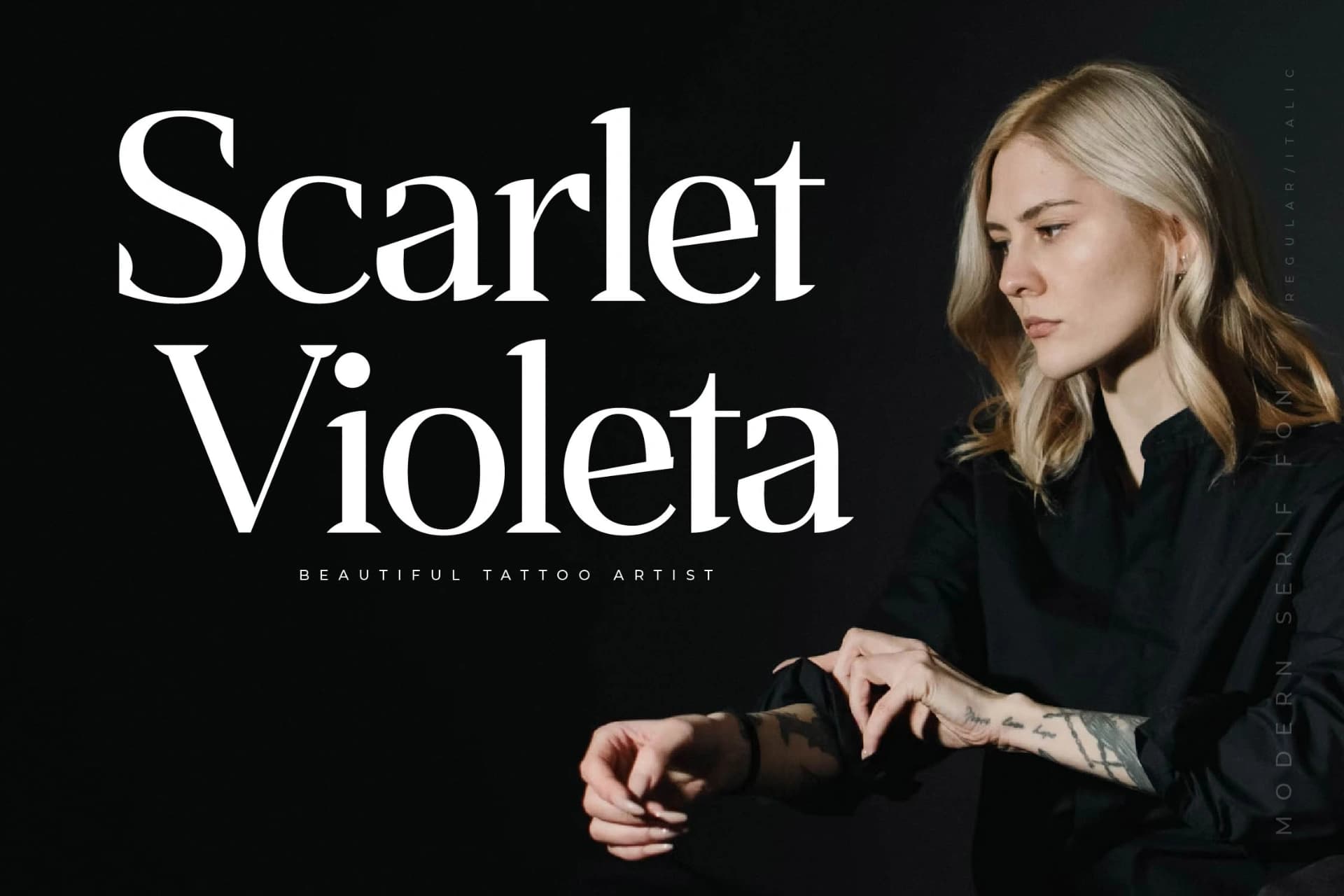 Preview 5 for Mefidows – Modern Serif Font
