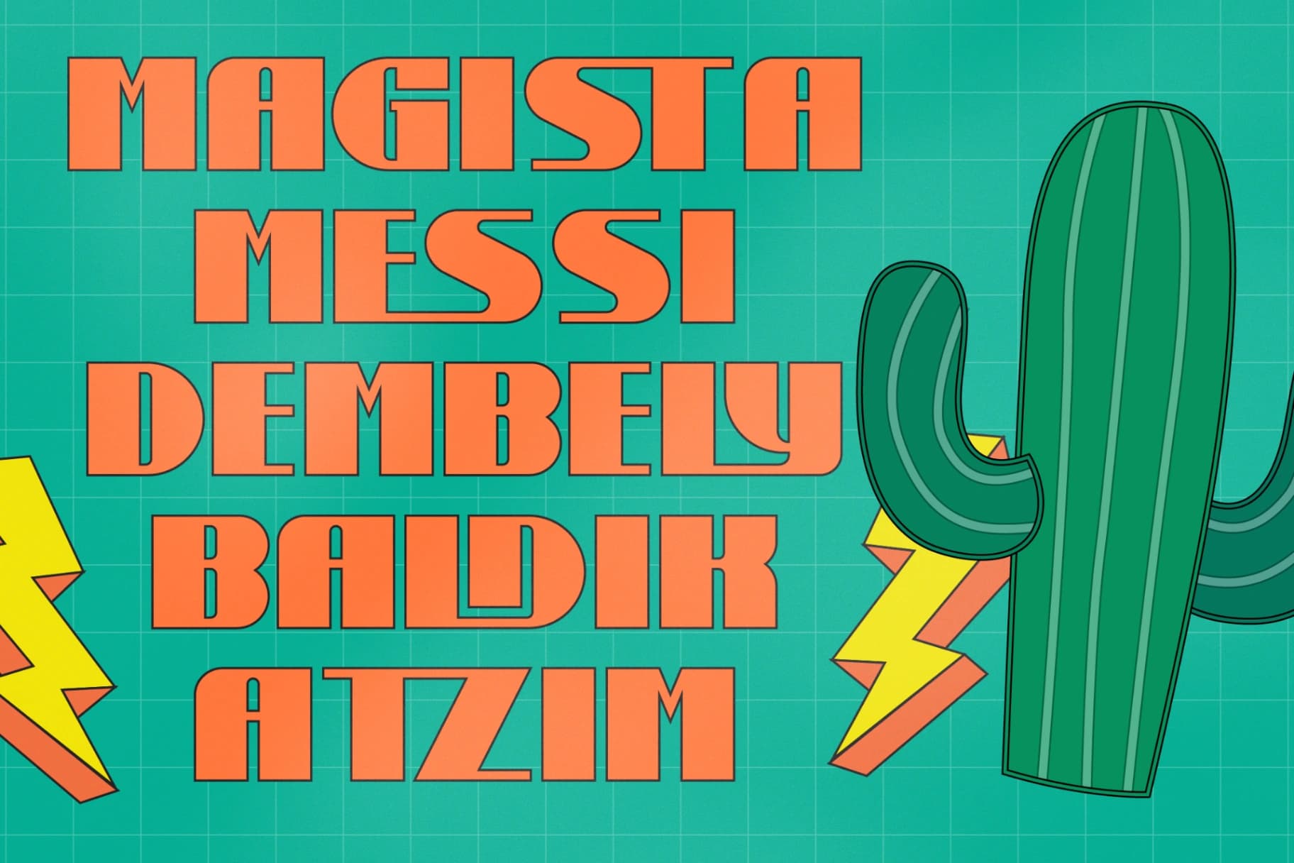 Preview 9 for Gerald - Display and Retro Style Font