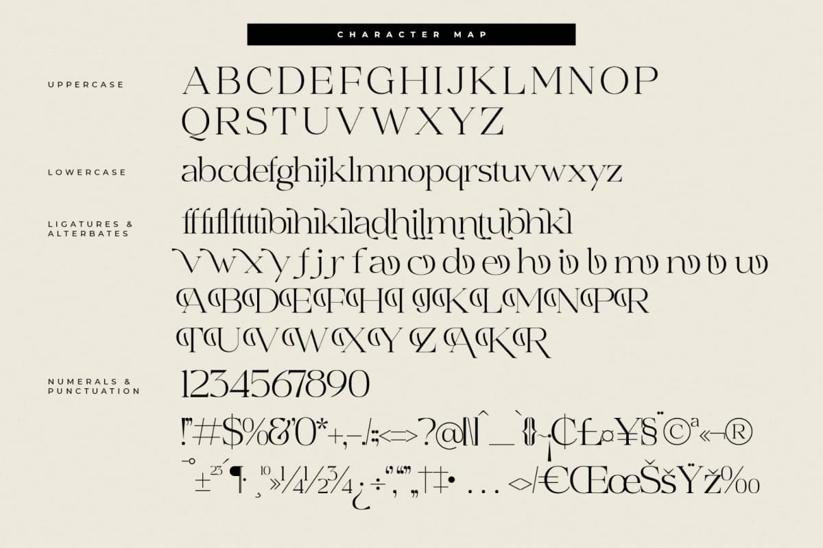 Qikelan – Modern Serif Font font preview 13