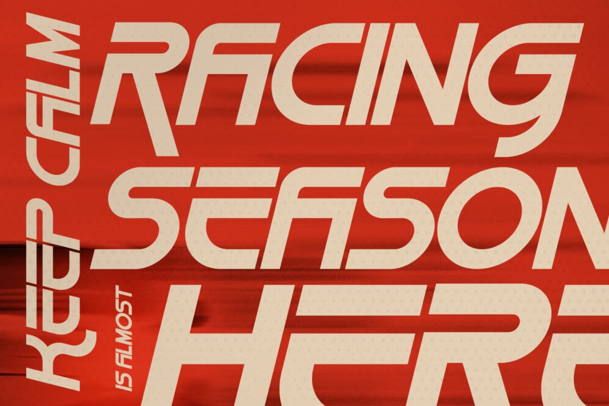 Rush Turbo - Display Font font preview 9