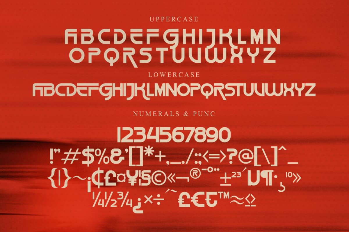 Rush Turbo - Display Font font preview 13