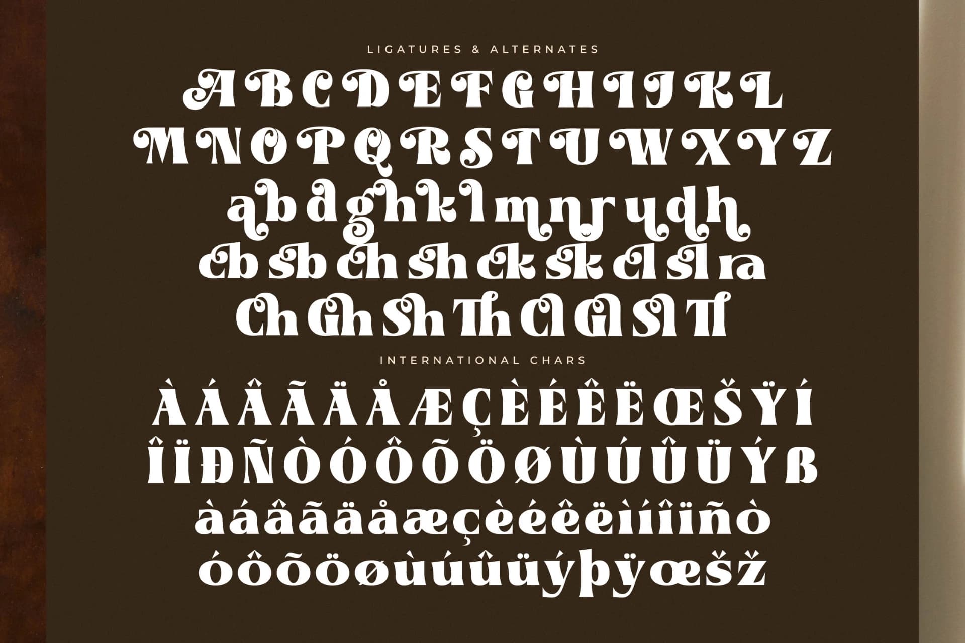 Preview 14 for Andera Ninefold – Vintage Retro Font