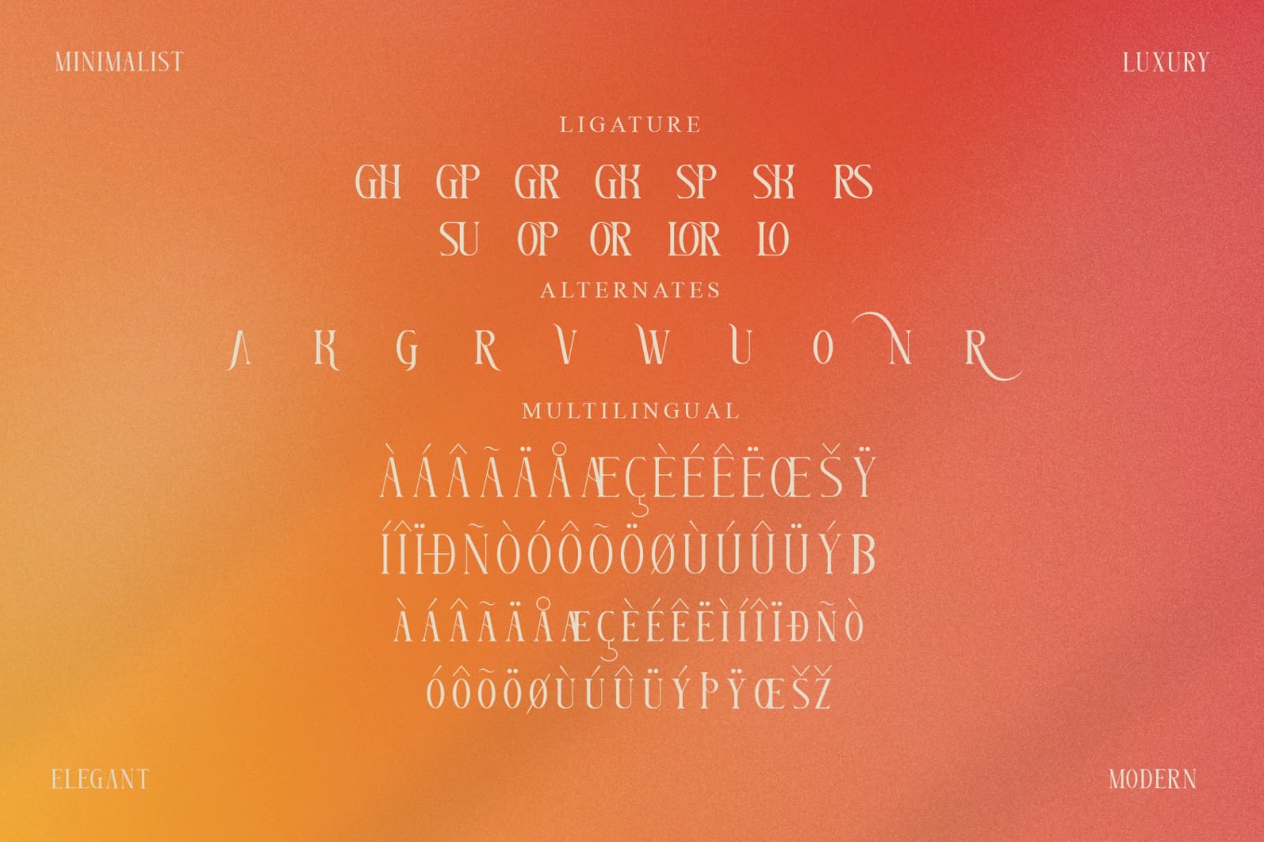 Preview 14 for Glorando - Modern Serif Font Display
