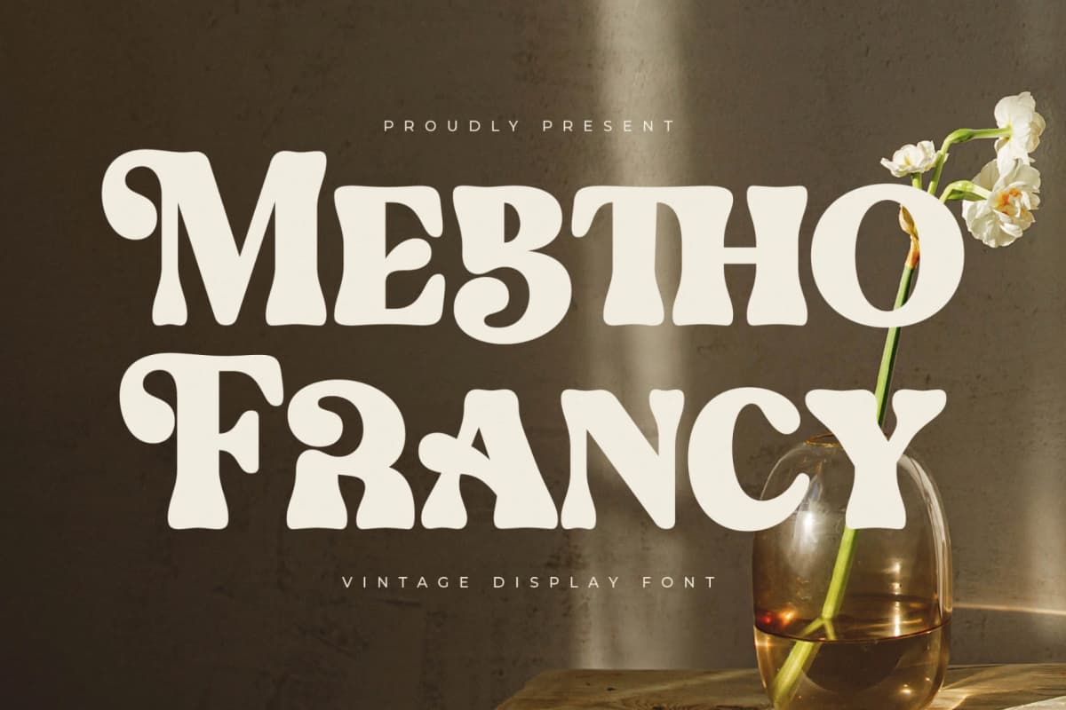 Mebtho Francy - Vintage Display Font font preview 1