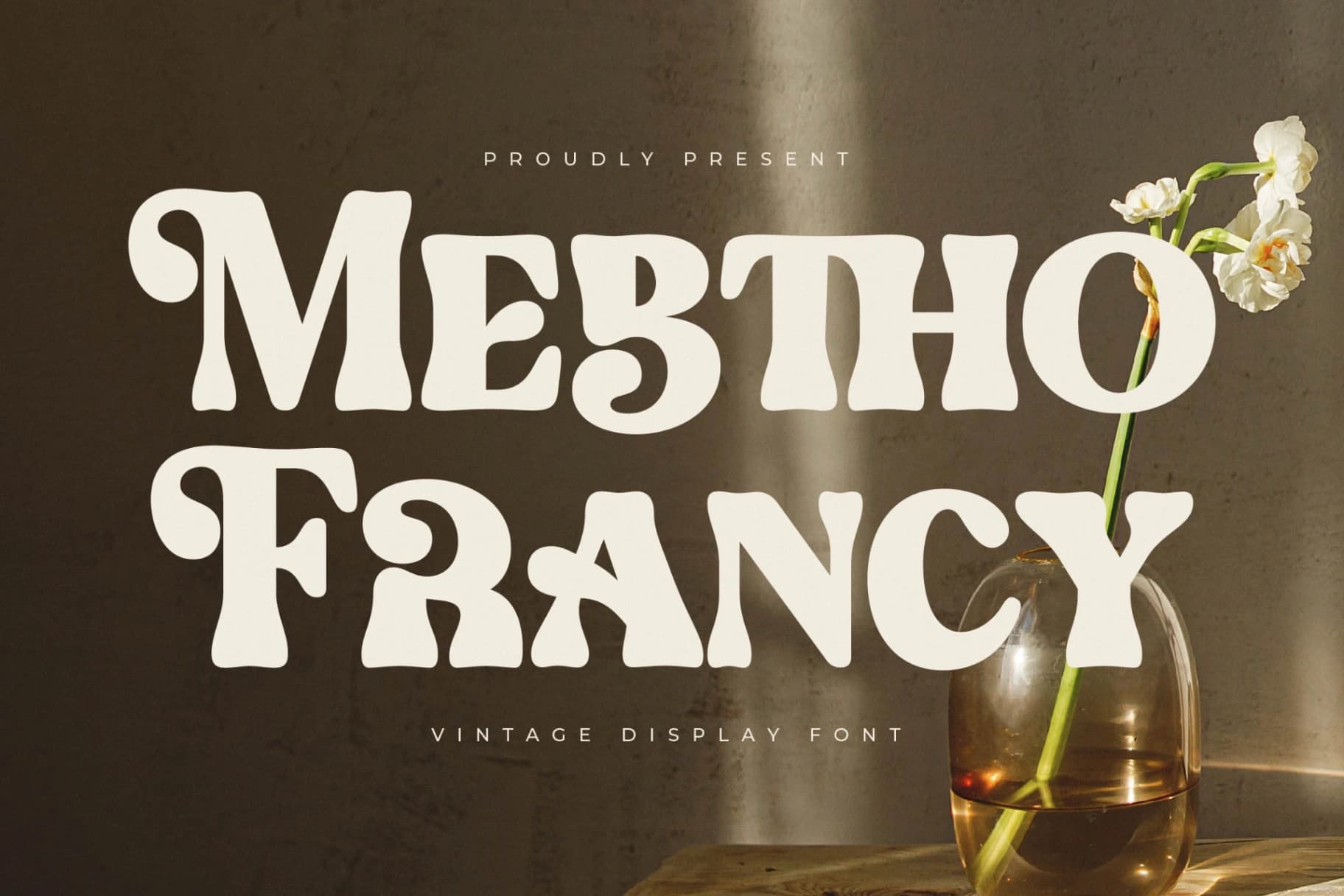 Preview of Mebtho Francy - Vintage Display Font font