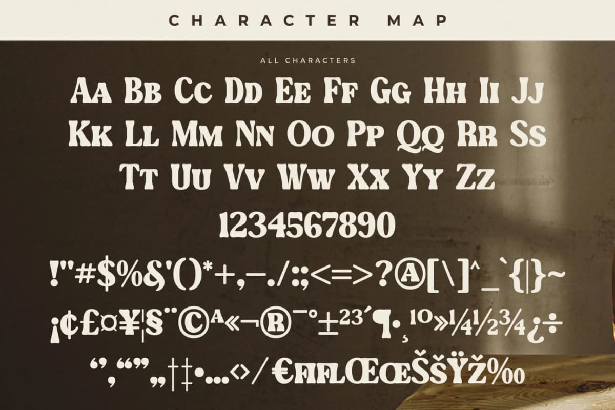 Mebtho Francy - Vintage Display Font font preview 13