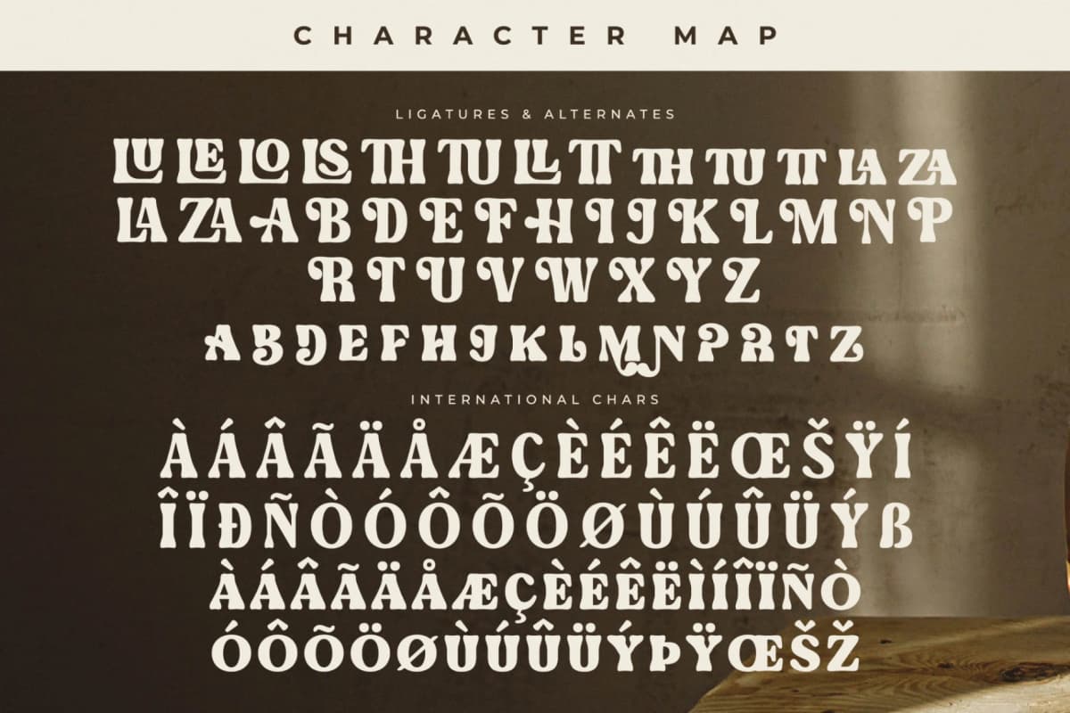 Mebtho Francy - Vintage Display Font font preview 14