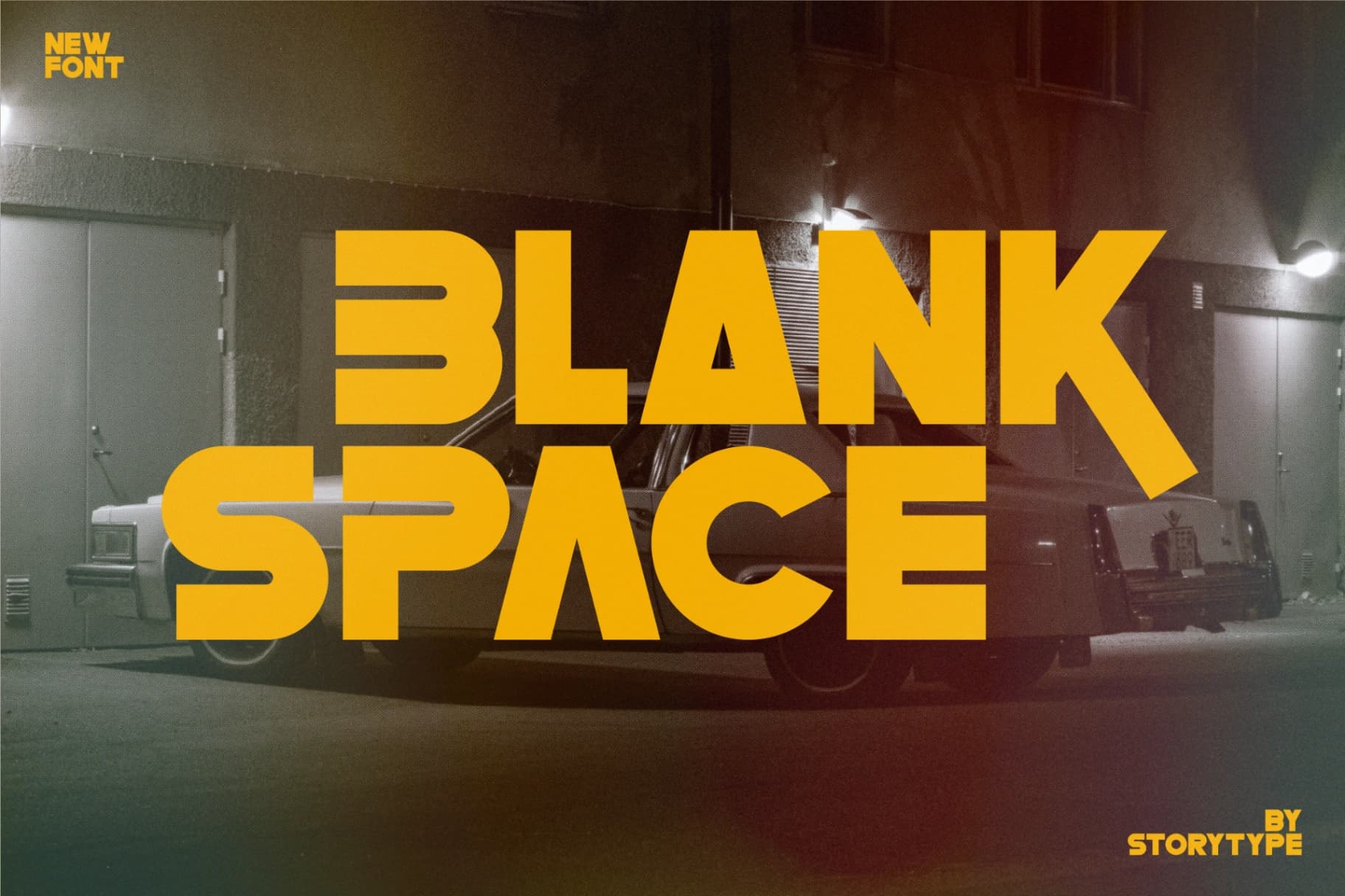 Preview of Blank Space - Type Face Font font