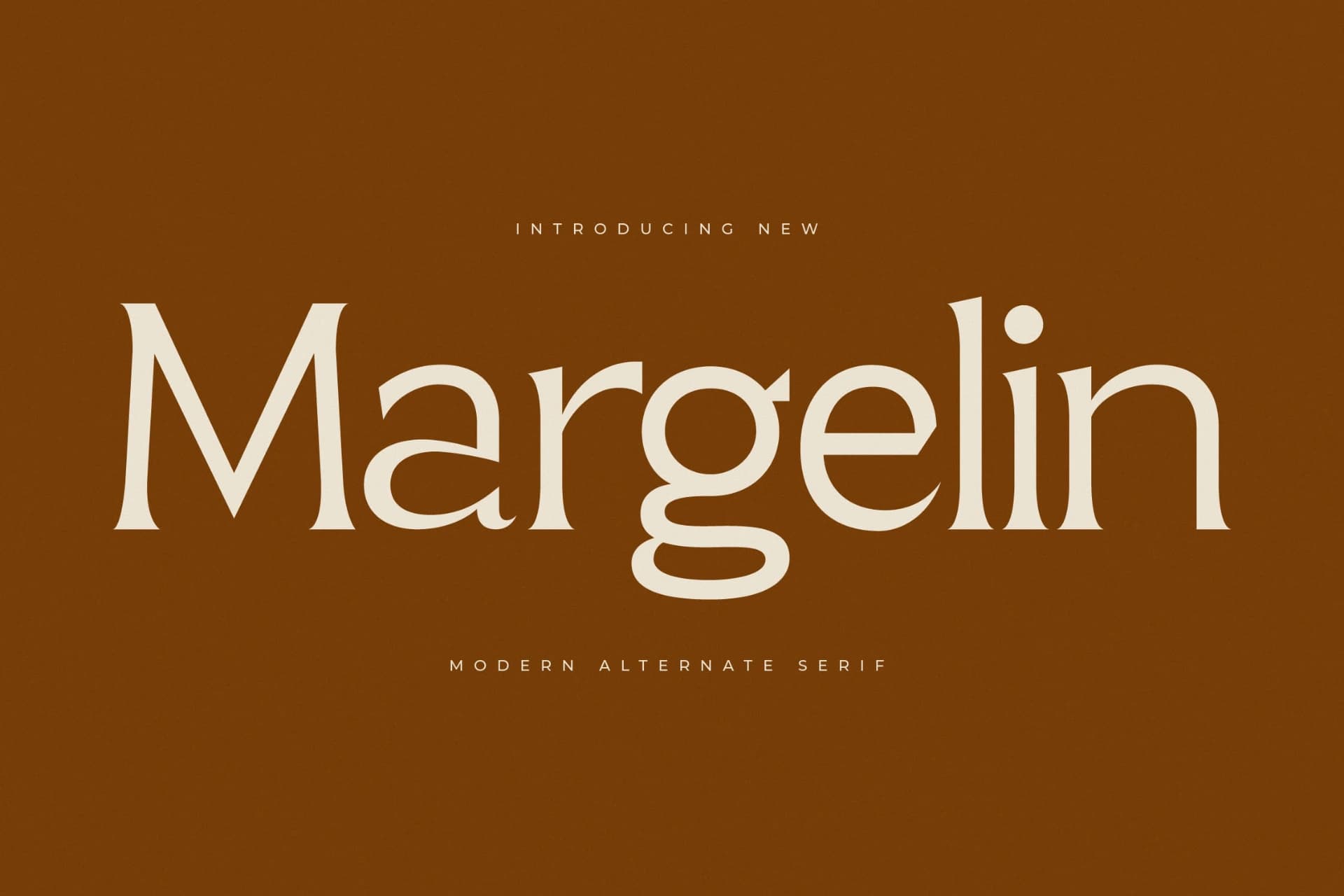 Preview of Margelin - Modern Alternate Serif font