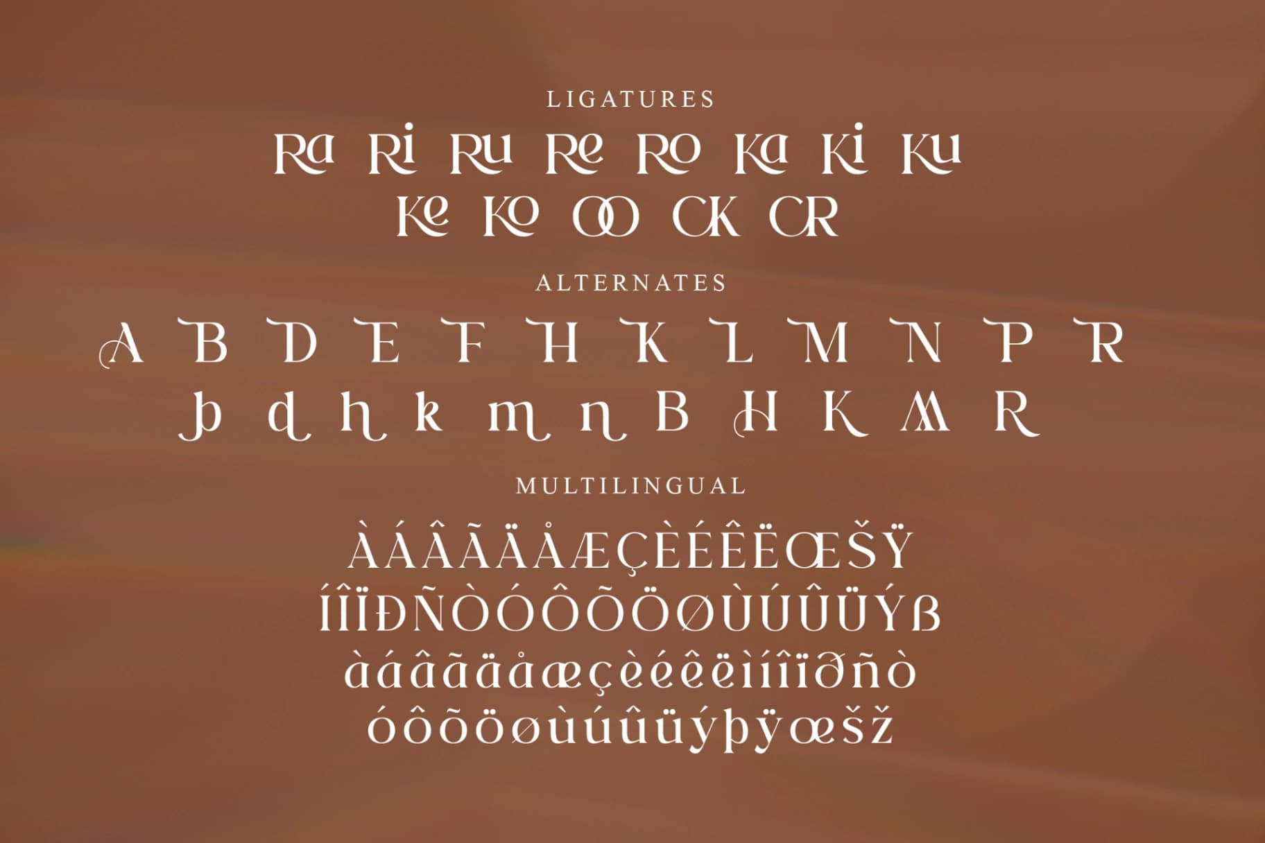 Preview 14 for Rosha Keylin - Modern Serif Font
