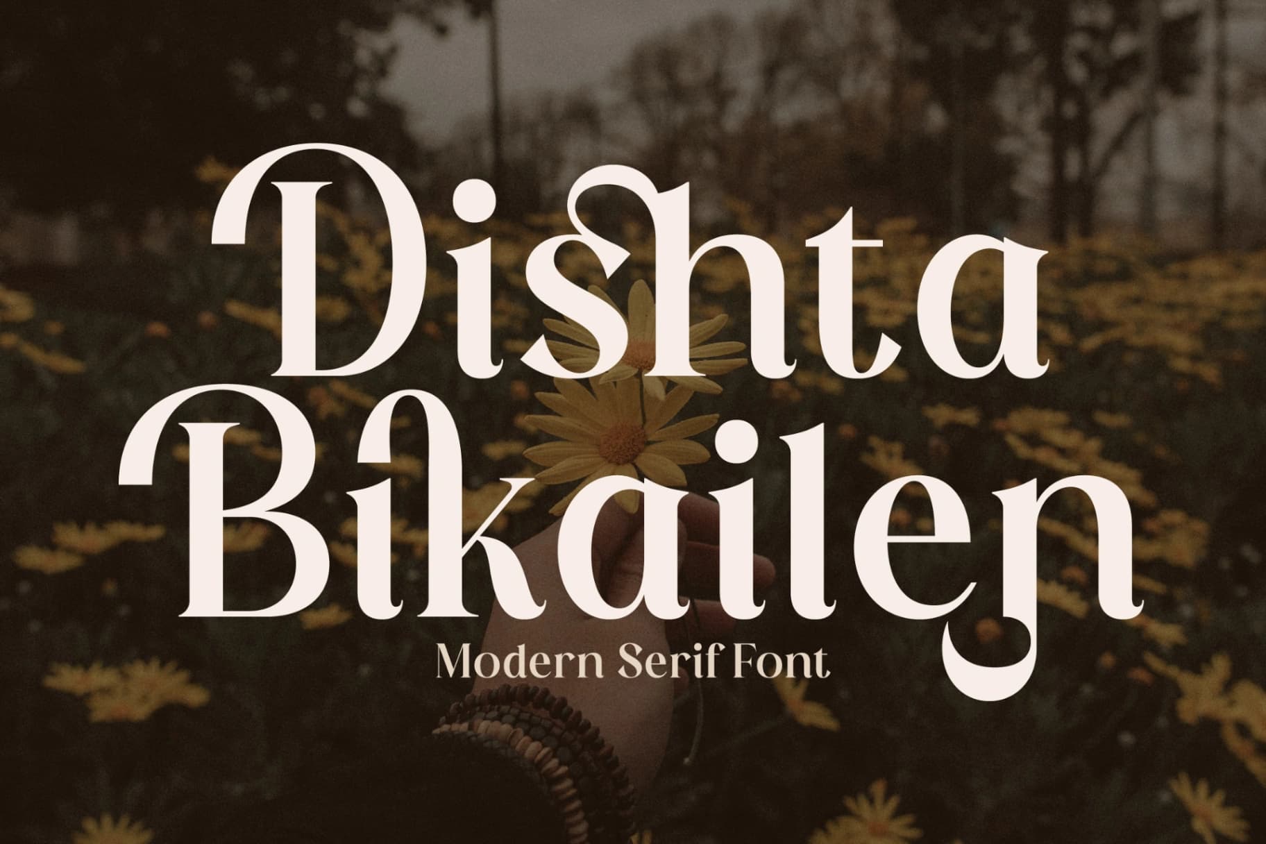 Preview 2 for Dishta Bikailen - Modern Serif Font