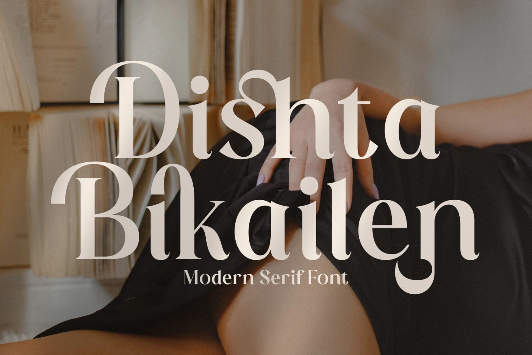 Preview of Dishta Bikailen - Modern Serif Font font