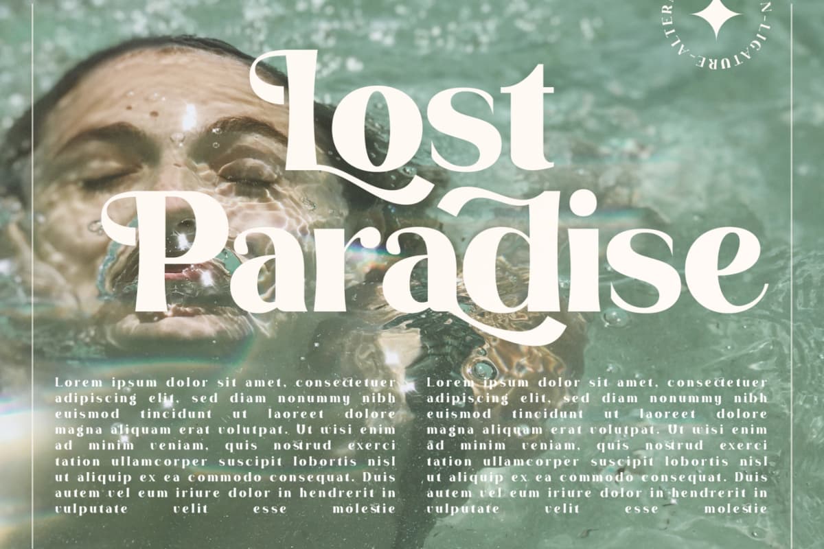 Preview 8 for California Paradise - Modern Serif Font