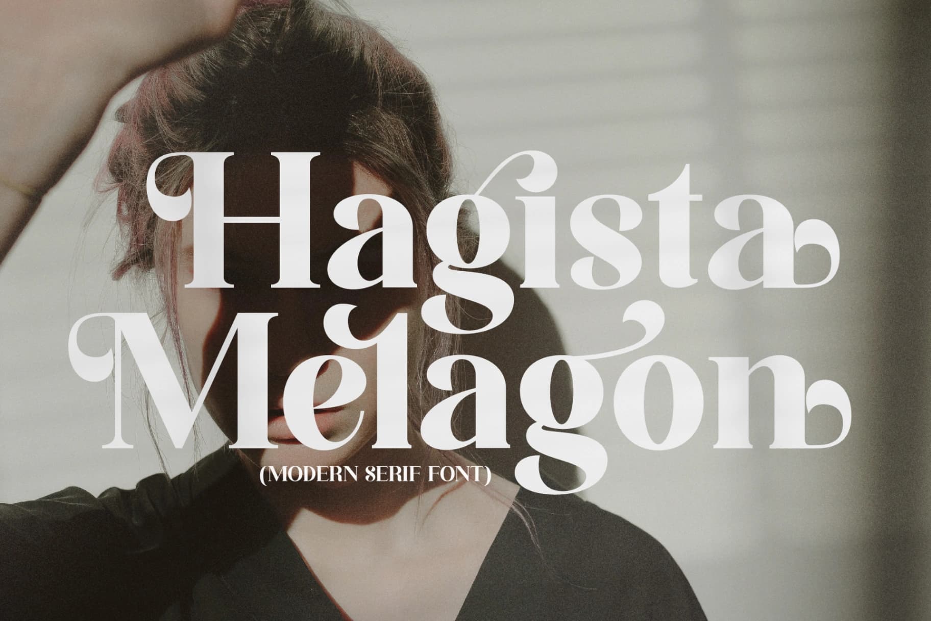 Preview of Hagista Melagon - Modern Serif Font font