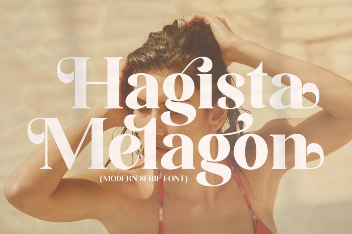 Hagista Melagon - Modern Serif Font font preview 2