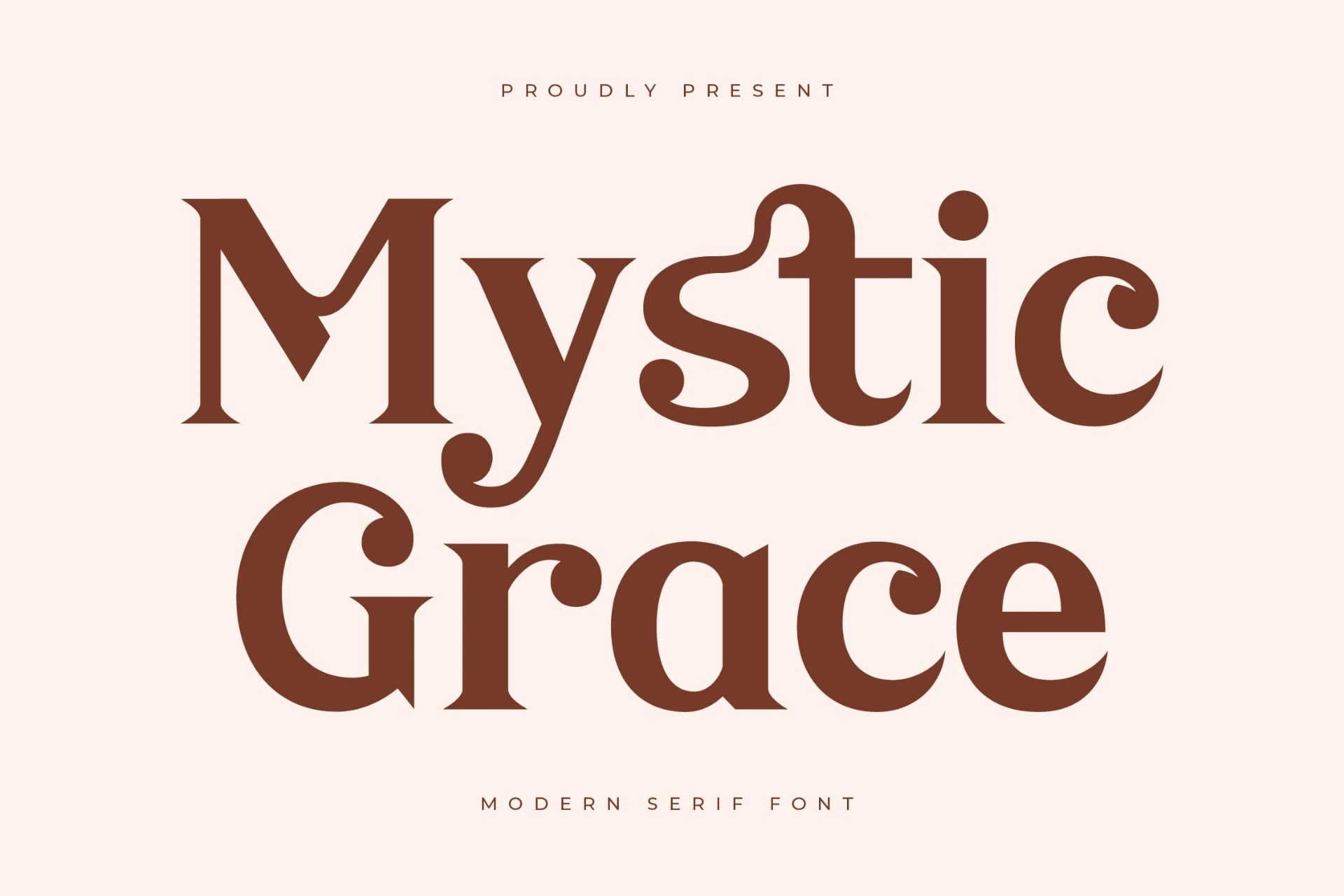 Preview of Mystic Grace – Modern Serif Font font