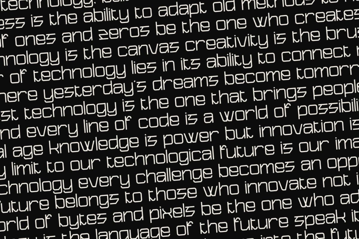 Rexus Cyber – Modern Futuristic Fontype font preview 11