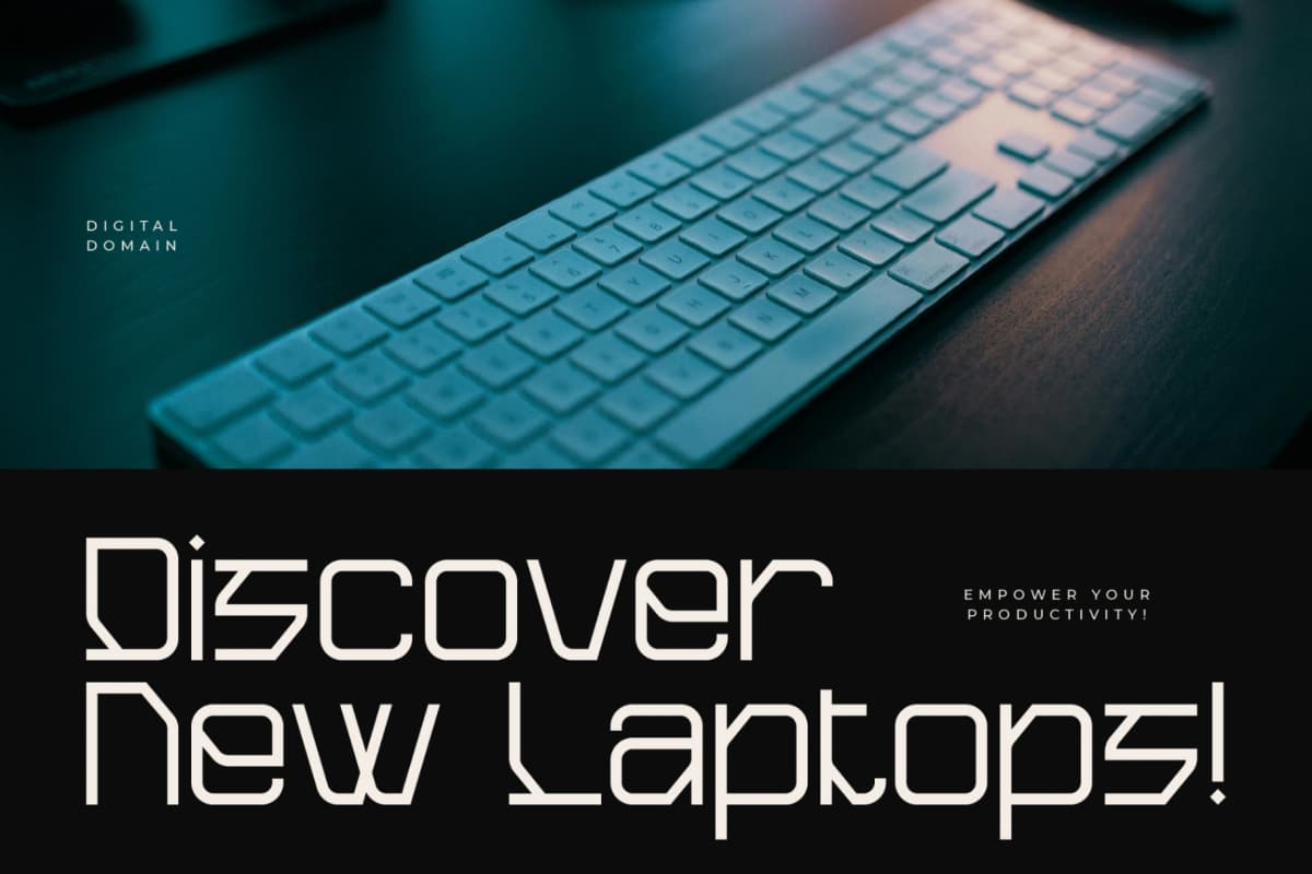 Rexus Cyber – Modern Futuristic Fontype font preview 4