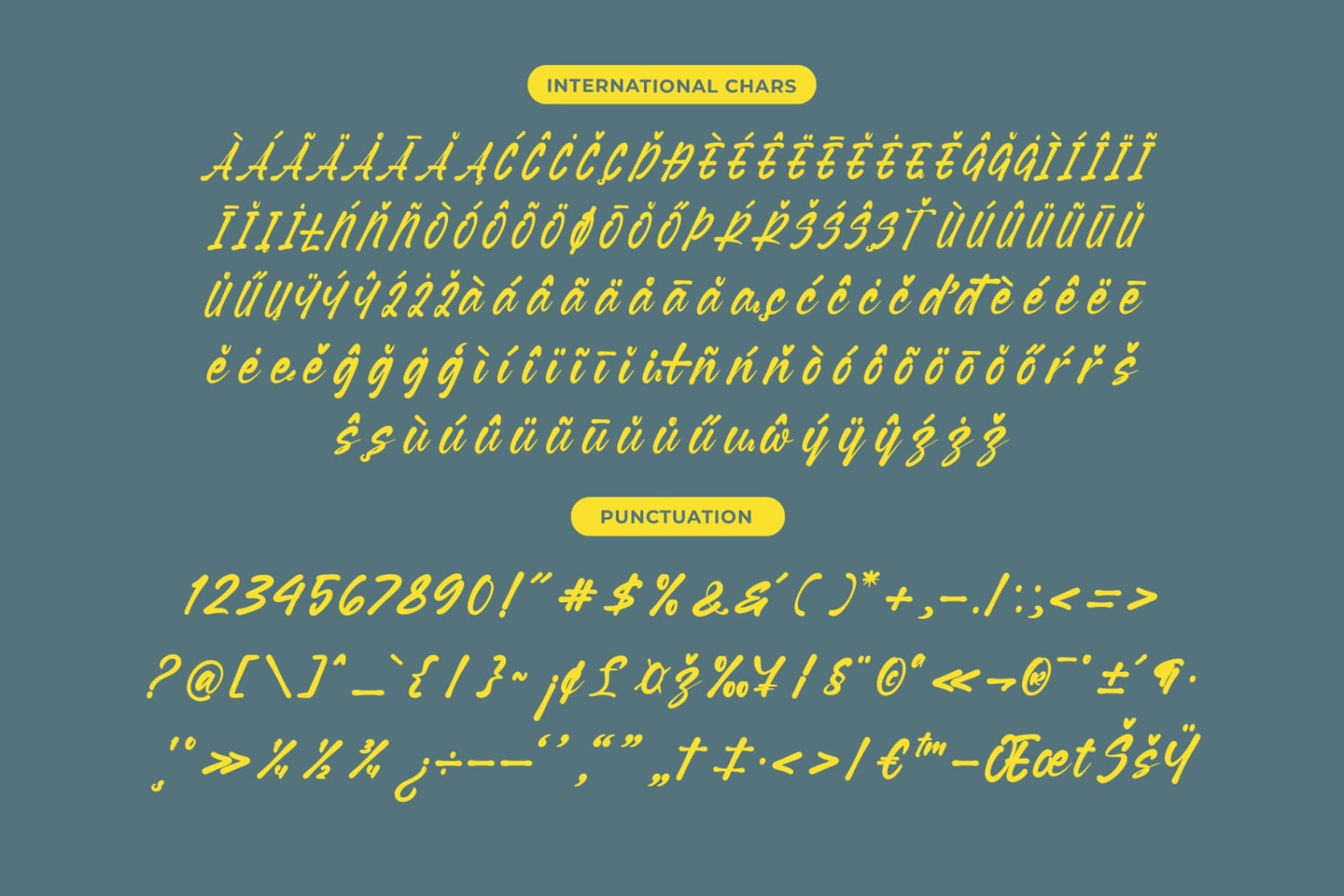 Preview 13 for Hicoby - Aesthetic Handwritten Font