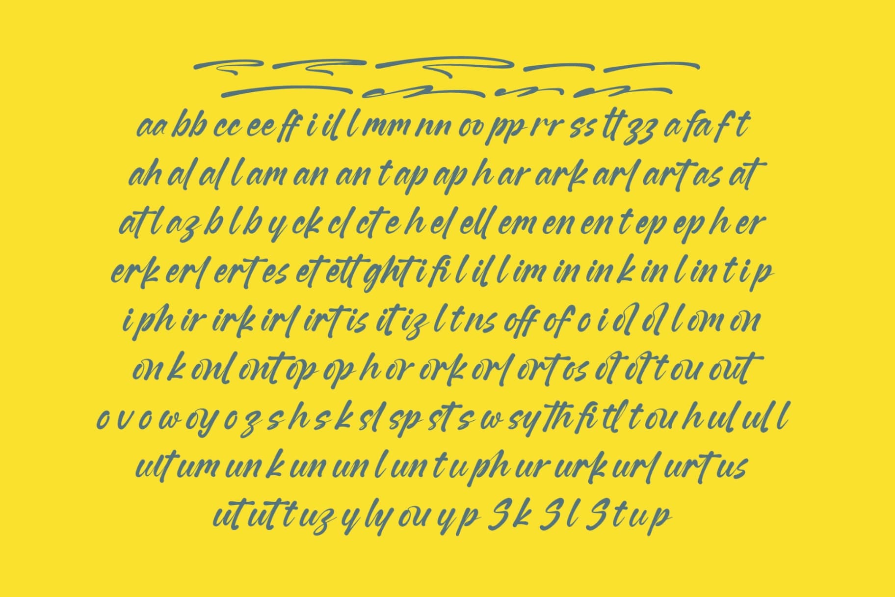 Preview 14 for Hicoby - Aesthetic Handwritten Font