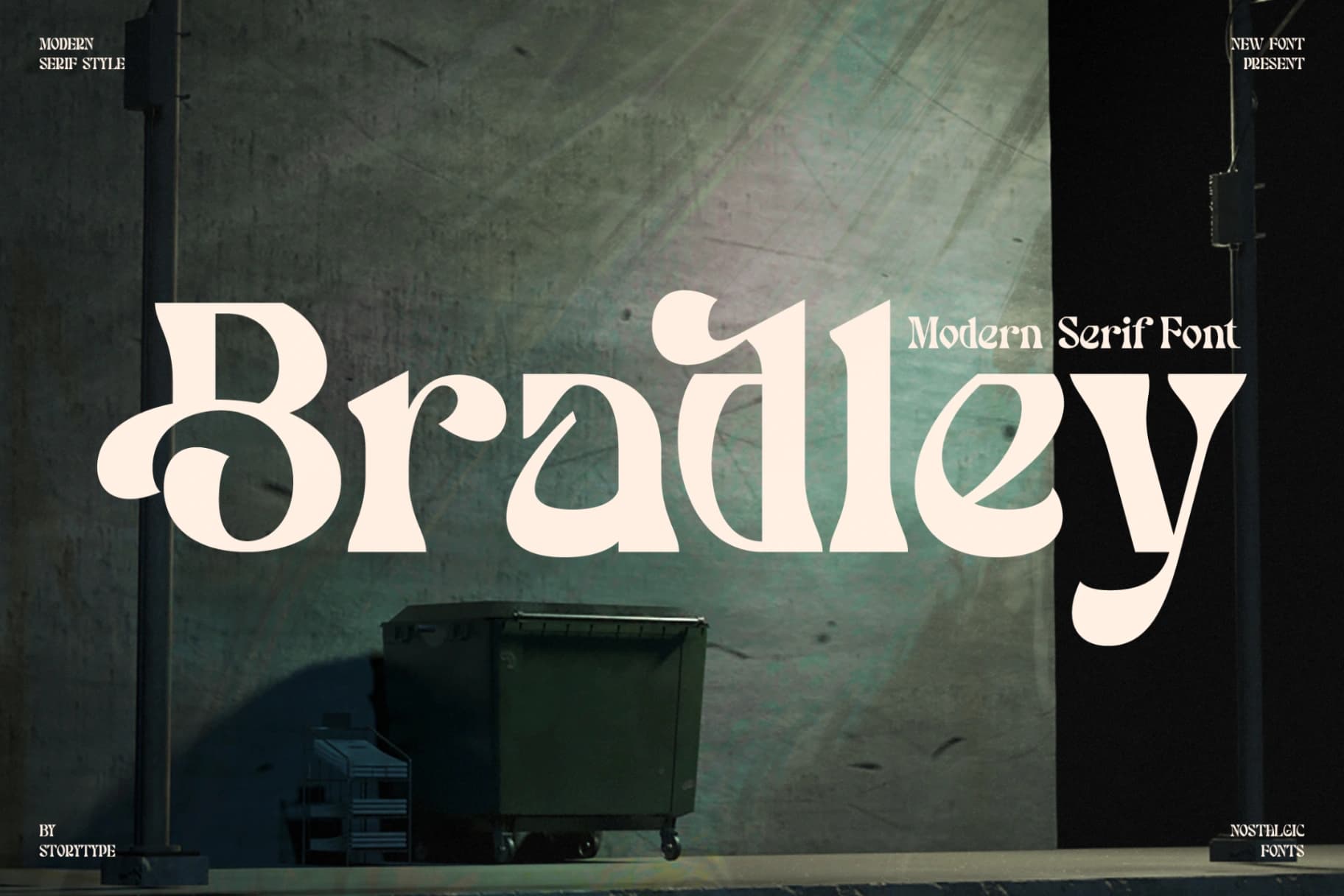 Preview of Bradley - Modern Serif Font font
