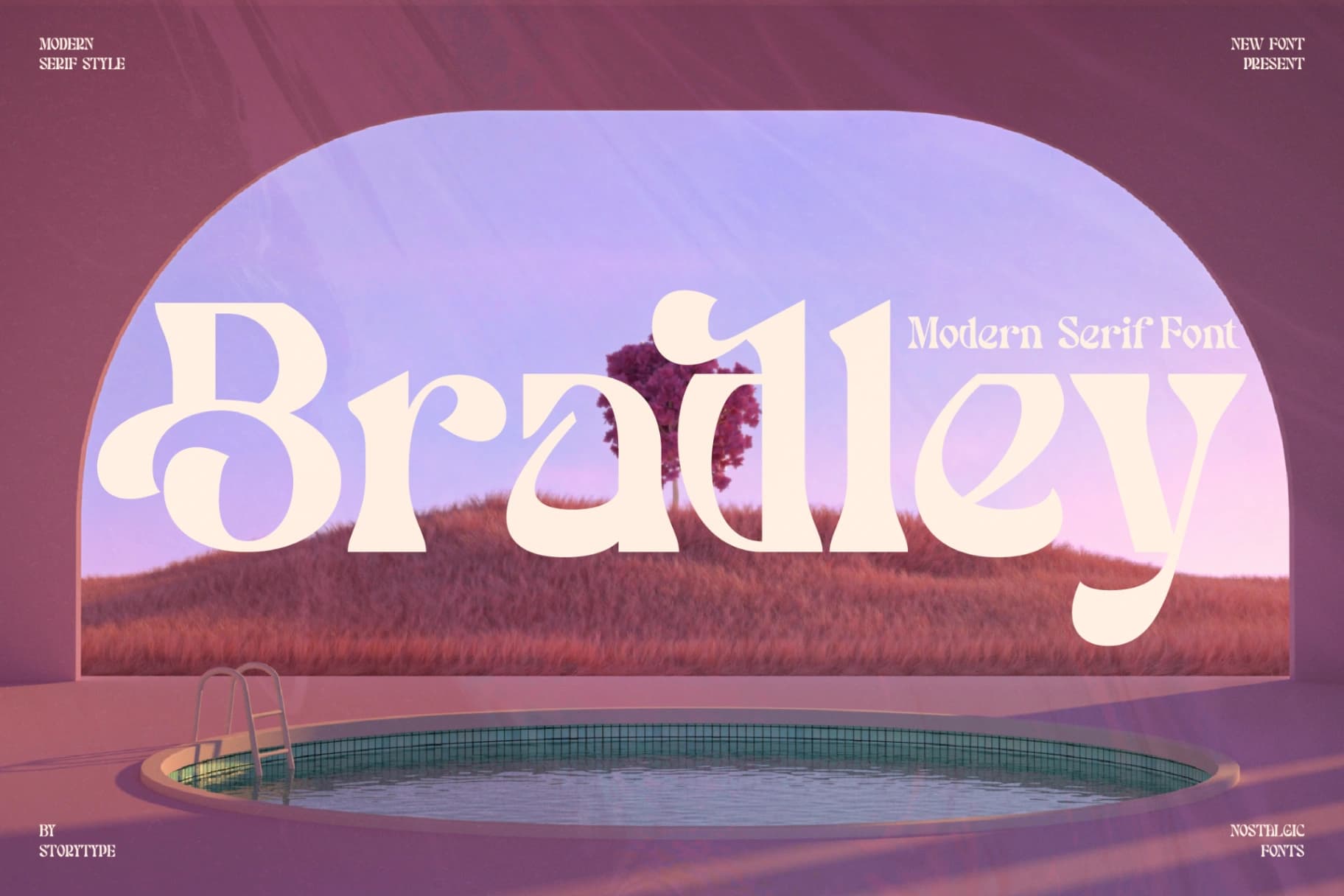Preview 2 for Bradley - Modern Serif Font