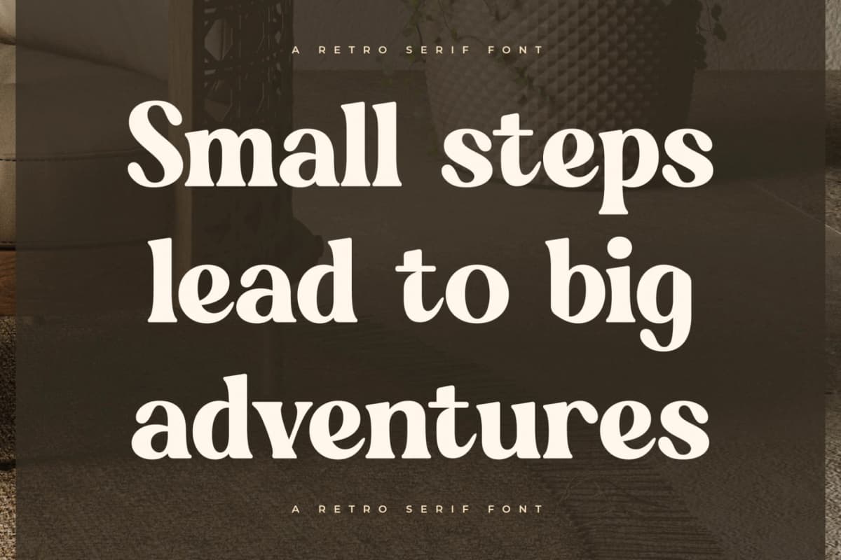 Golden Antique - Retro Serif Font font preview 5