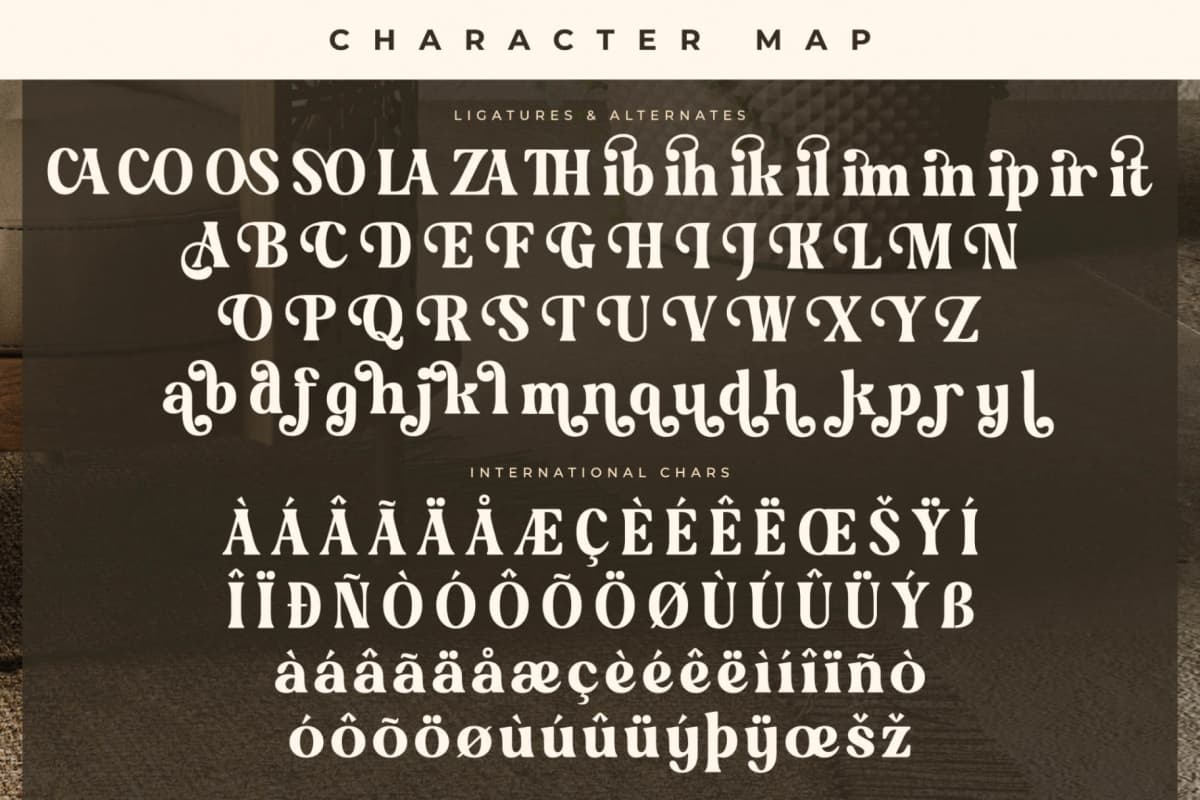 Golden Antique - Retro Serif Font font preview 14