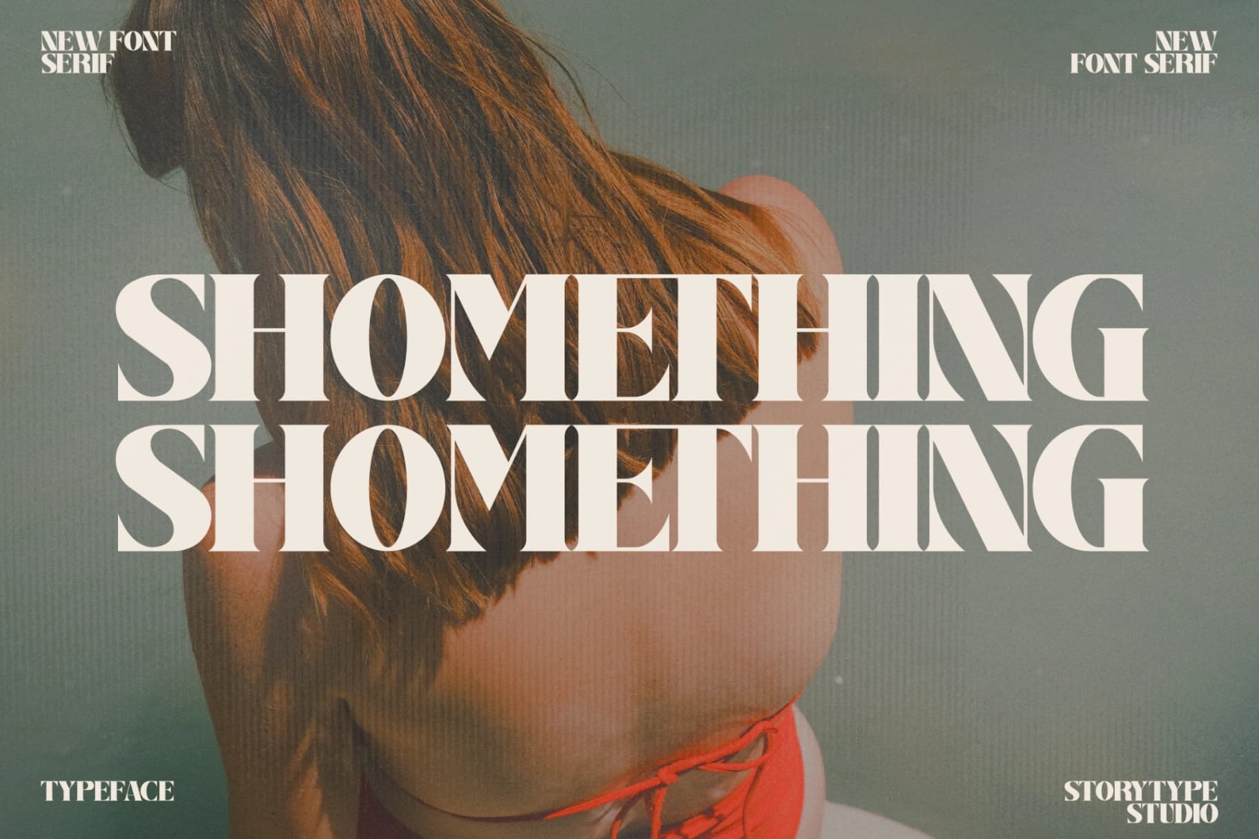 Preview of Shomething - Modern Serif Font font