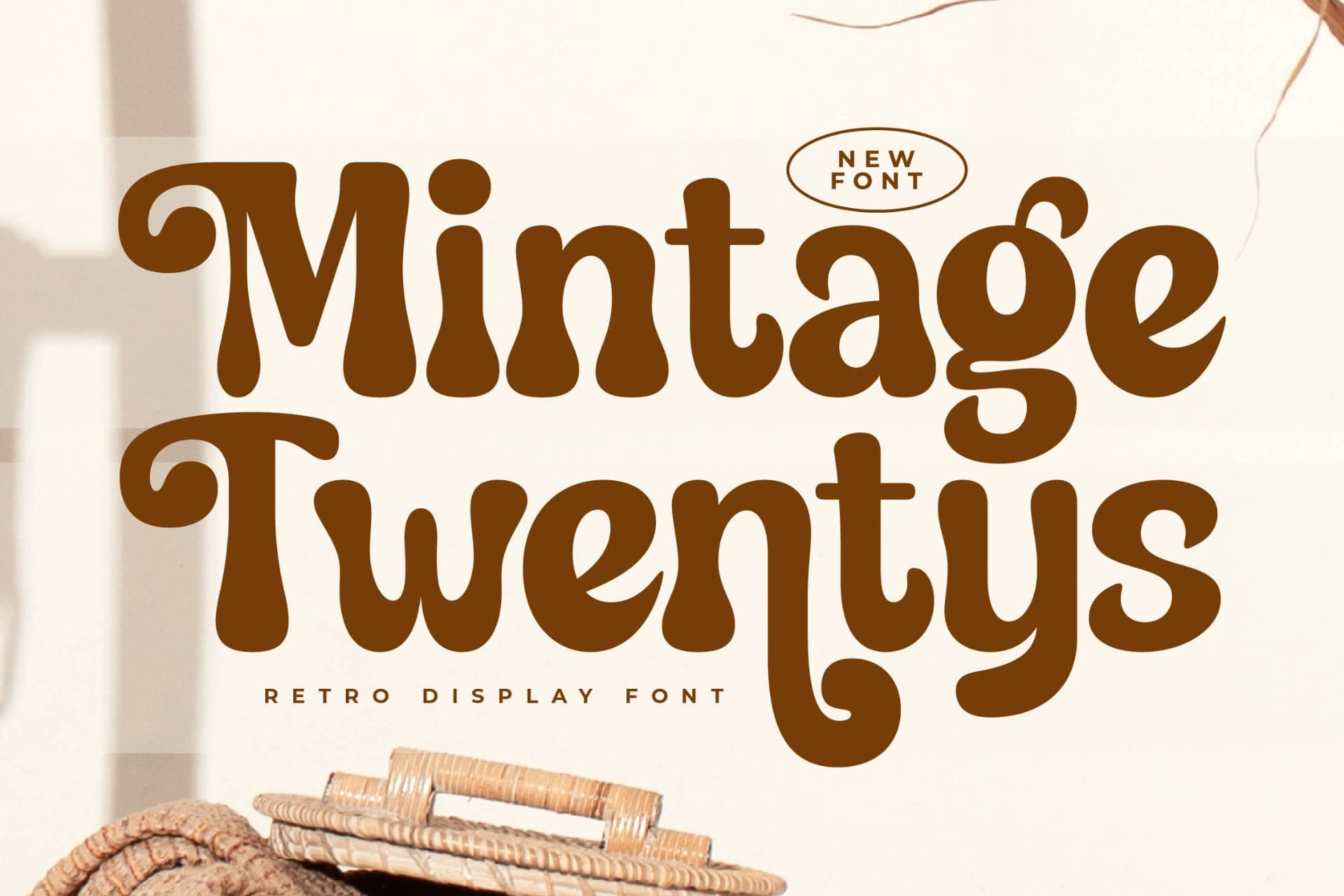 Preview of Mintage Twentys – Retro Display Font font