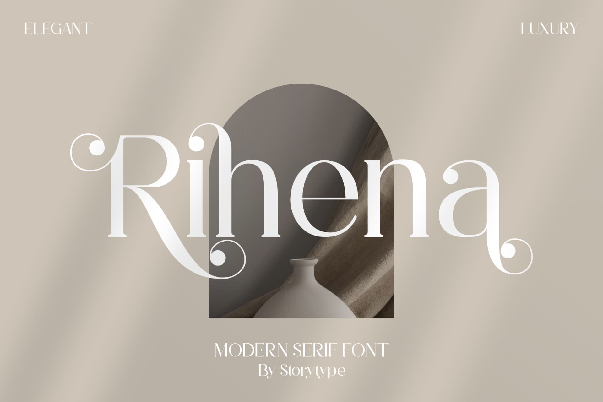 Preview of Rihena - Modern Serif Font font