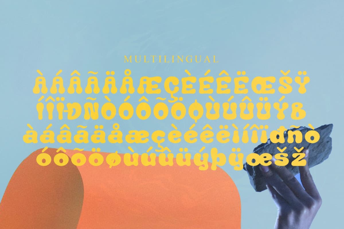Benomout - Grove Retro Display Font font preview 14