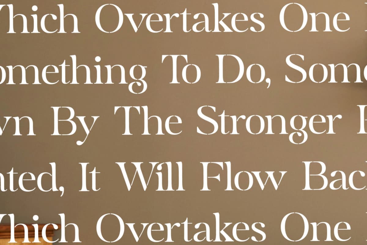 Preview 9 for Mergila – Modern Stancil Serif