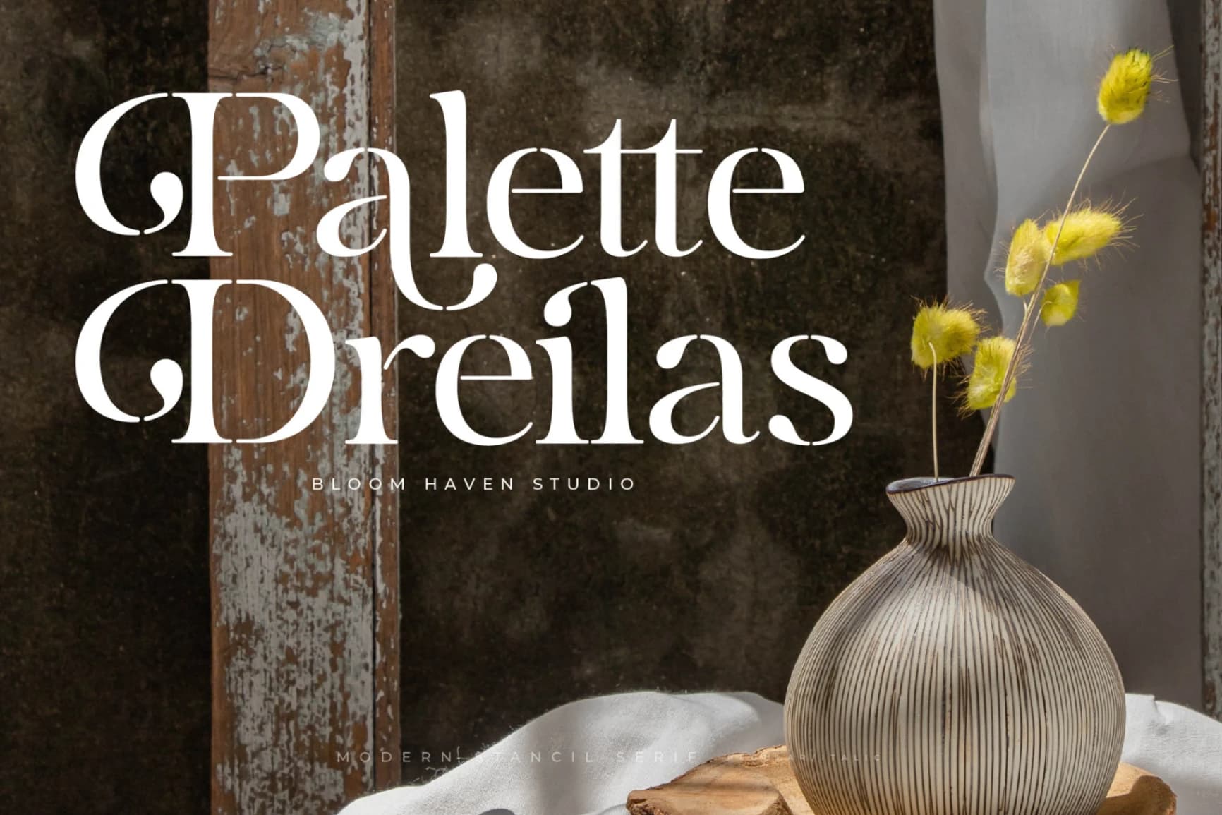 Preview 2 for Mergila – Modern Stancil Serif