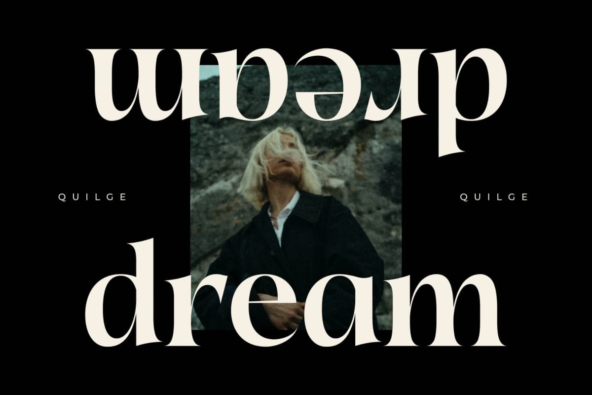 Quilge - Modern Serif font preview 3