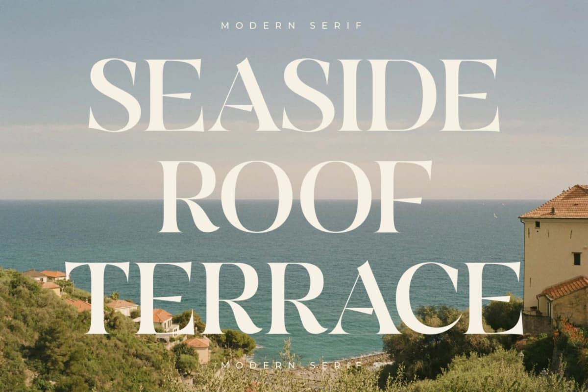Quilge - Modern Serif font preview 4